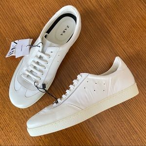 Zara white leather sneakers
